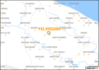 map of Felmingham