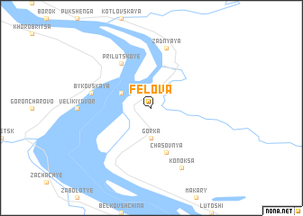 map of Fëlova