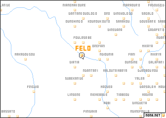 map of Félo