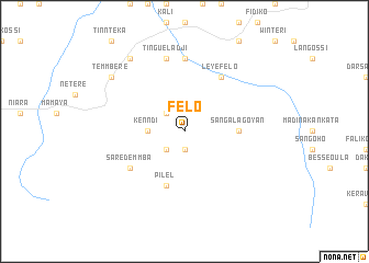 map of Félo