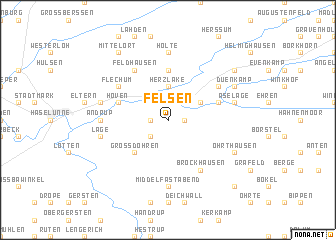 map of Felsen