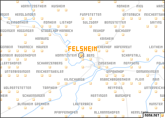 map of Felsheim