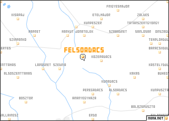 map of Felsőadacs