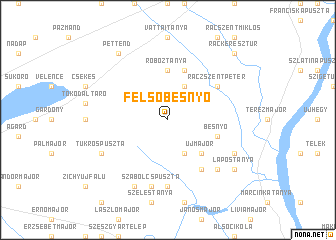 map of Felsőbesnyő