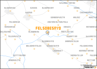 map of Felsőbesnyő