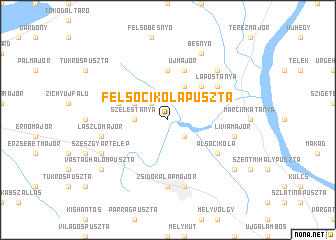 map of Felsőcikolapuszta