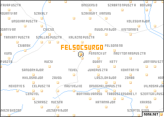 map of Felsőcsurgó