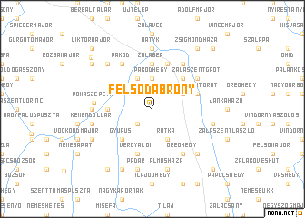 map of Felsődabrony
