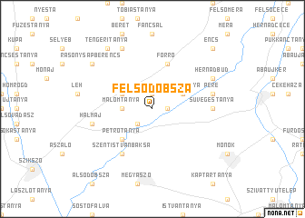 map of Felsődobsza