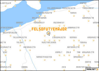 map of Felsőfütyemajor