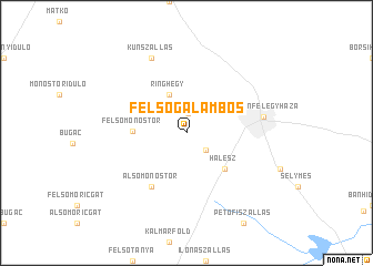 map of Felsõgalambos