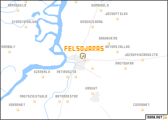 map of Felsőjárás