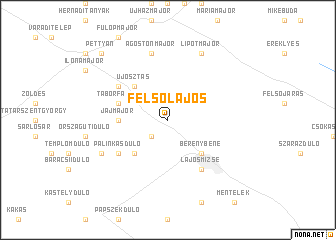 map of Felsőlajos