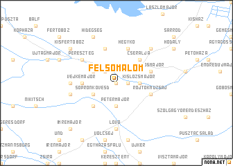 map of Felsőmalom