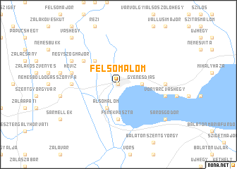 map of Felsőmalom