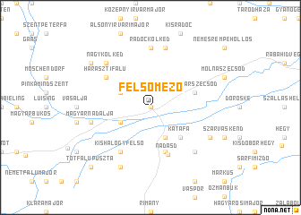 map of Felsőmező