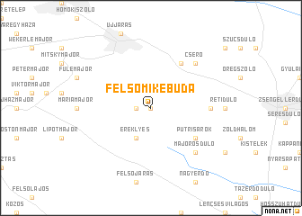 map of Felsőmikebuda