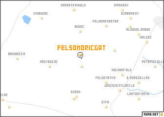 map of Felsőmóricgát