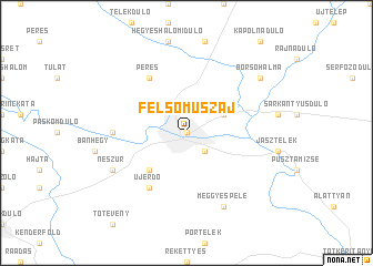 map of Felsőmuszáj