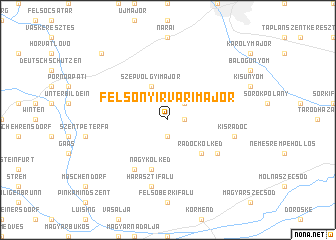 map of Felsőnyírvárimajor