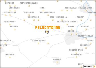 map of Felsőnyomás