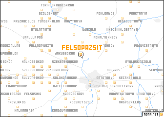 map of Felsőpázsit