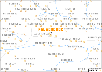 map of Felsőrönök