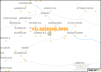 map of Felsősáskalapos