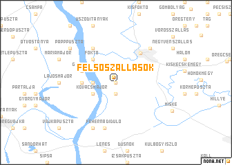 map of Felsőszállások