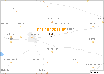 map of Felsőszállás