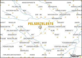 map of Felsőszeleste