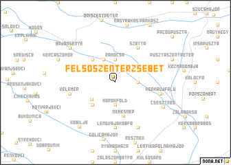map of Felsőszenterzsébet