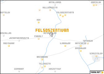 map of Felsőszentiván