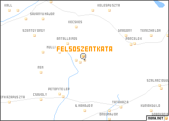 map of Felsőszentkata