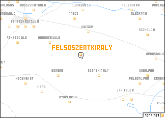 map of Felsőszentkirály