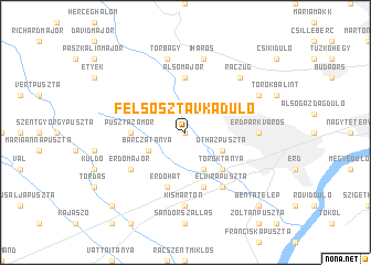 map of Felsősztávkadůlő