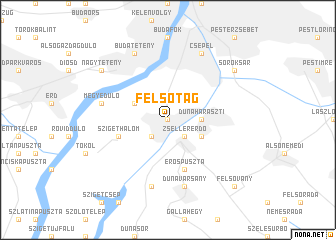 map of Felsőtag