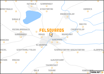 map of Felsőváros