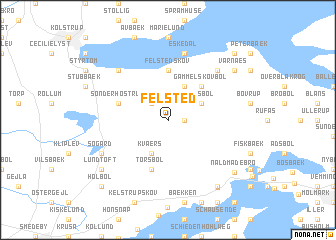 map of Felsted