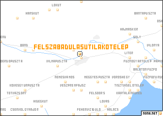 map of Felszabadulás Úti Lakótelep