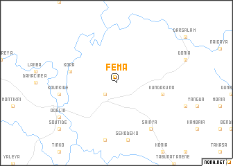 map of Féma