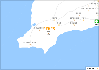 map of Femés