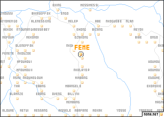 map of Fémé