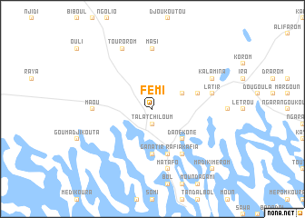 map of Fémi