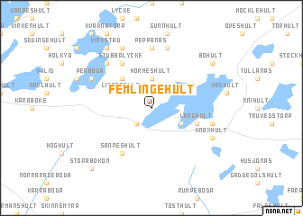 map of Femlingehult