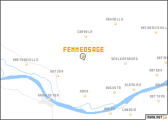 map of Femme Osage