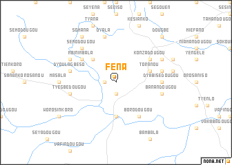 map of Féna