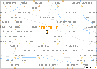 map of Fendeille