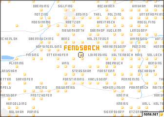 map of Fendsbach