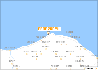 map of Fenerköyü